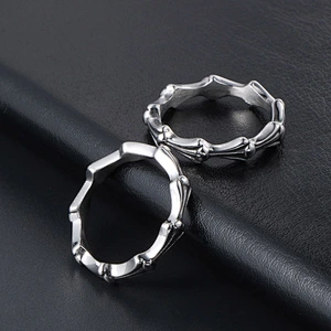 Wholesale And Retail Stainless Steel Silver Gold Men's Hip Hop Punk Gift Party Lovers simple Classic Ring Women's Jewelry