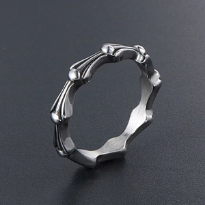 Wholesale And Retail Stainless Steel Silver Gold Men's Hip Hop Punk Gift Party Lovers simple Classic Ring Women's Jewelry