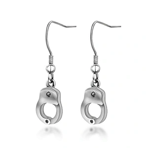 Wholesale And Retail Stainless Steel Antique Silver Womens Hip Hop Punk Gift Party Earrings Jewelry