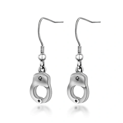 Wholesale And Retail Stainless Steel Antique Silver Womens Hip Hop Punk Gift Party Earrings Jewelry