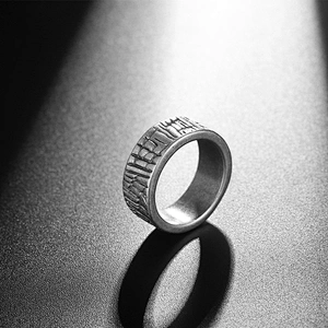 Wholesale And Retail Stainless Steel Antique Silver Plated Men's Hip Hop Punk Gift Party Charm Rings Women's Jewelry
