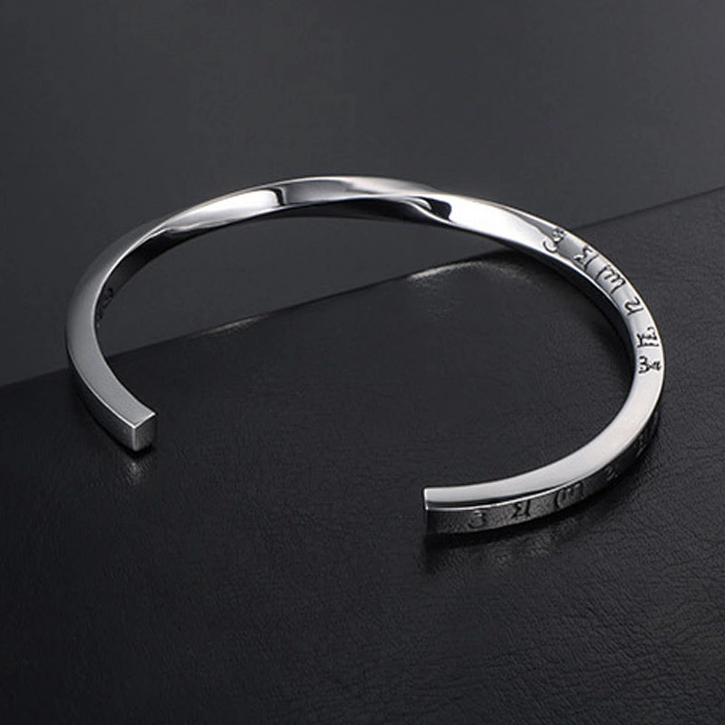 Wholesale And Retail Stainless Steel Antique Silver Men's Hip Hop Punk Gift Party Vintage Open Bangle Women's Bracelet Jewelry