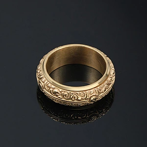 Wholesale And Retail Stainless Steel Antique Silver Men's Hip Hop Punk Gift Party Vintage  Ring Women's Jewelry