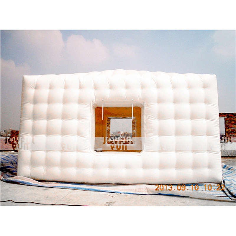 Custom White Color Inflatable Cube Camping Tent for Sales, Inflatable Wedding Tent for Rental