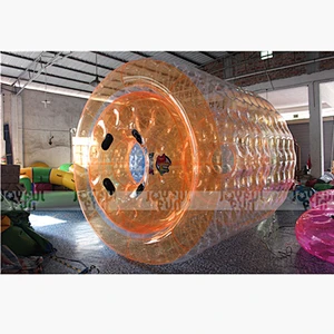 Customized color Orange inflatable roller ball inflatable PVC bumper ball for adult