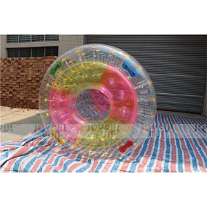 Professional China factory inflatable water roller funny game inflatable wheel toy for kids or adults