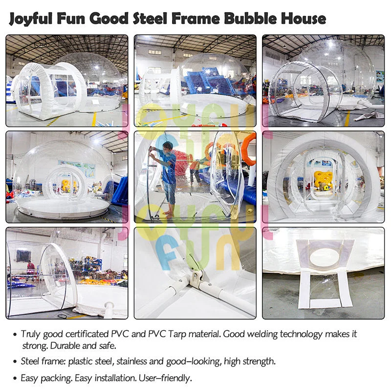 Joyful Fun factory inflatable bubble dome tent house bubble globe transparent tent for sale
