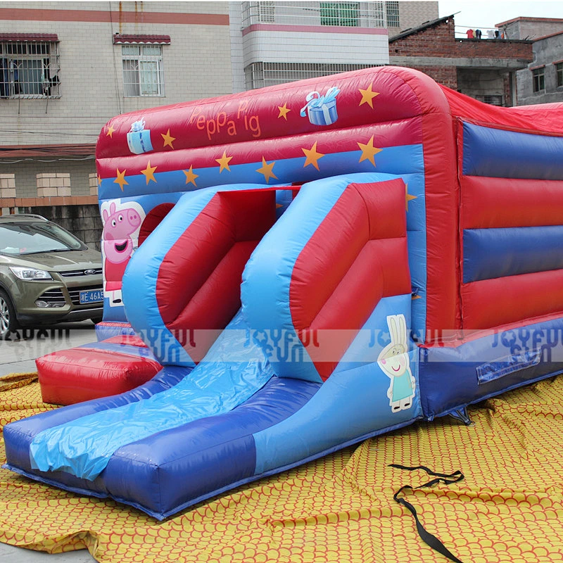 Customized Cartoon Kids Toys Bouncy Castle Jumping Inflatable Bounce House with Slide