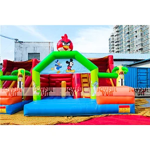 Best selling inflatable bouncer combo Bird Design inflatable bounce house/inflatable bouncer with slide for kids