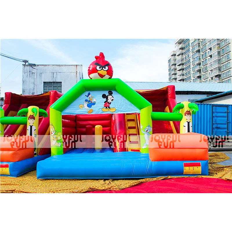 Best selling inflatable bouncer combo Bird Design inflatable bounce house/inflatable bouncer with slide for kids