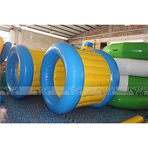 Factory cheap price inflatable roller wheel inflatable funny game for kids and adults water toy