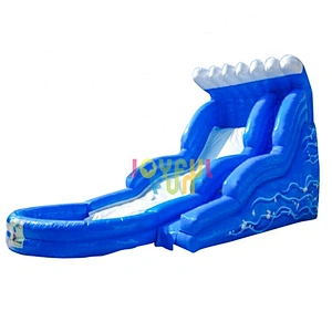 Custom logo kids indoor or outdoor inflatable water slide for sale
