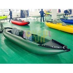 Joyful Fun factory customize durable folding double inflatable boats cheap kayaks