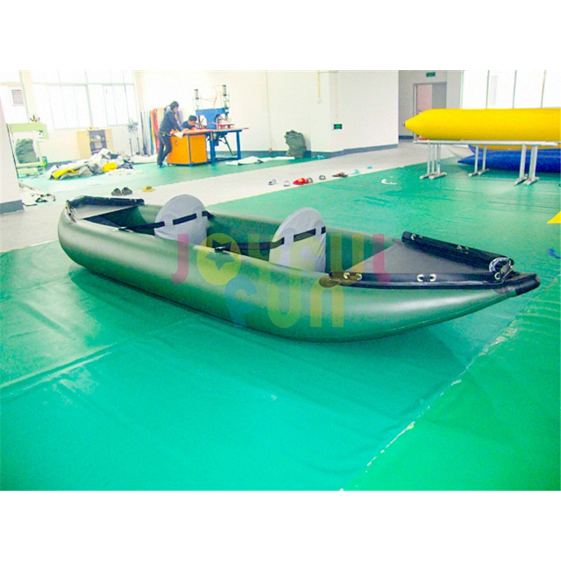 Joyful Fun factory customize durable folding double inflatable boats cheap kayaks