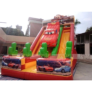 Indoor Playground Equipment 2017 Excellent Car Inflatable Slide Children Slide for Sales