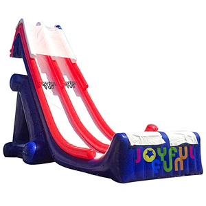 Red and blue large inflatable water slide toys equipment for boat