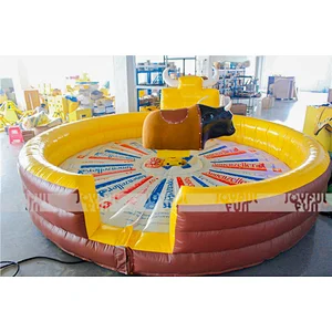 Commercial multiple functions inflatable rodeo machine bull for sale