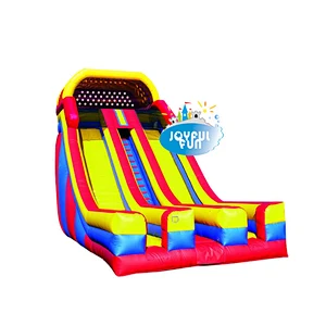 Plastic Cheap Kids Inflatable dry Slide Inflatable indoor park Slide one up two down for Sale