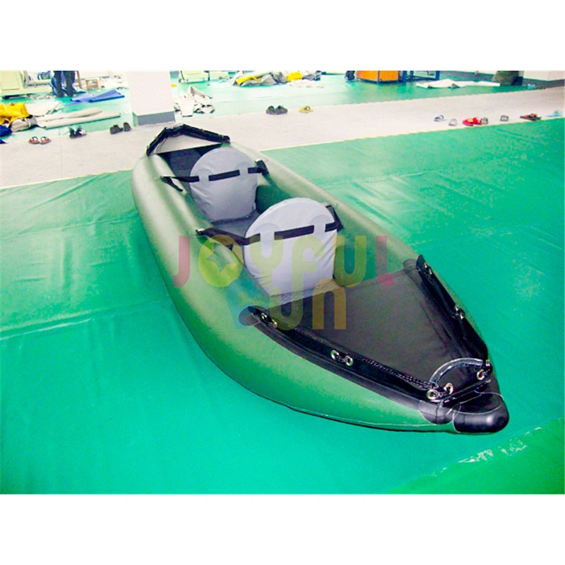 Joyful Fun factory customize durable folding double inflatable boats cheap kayaks