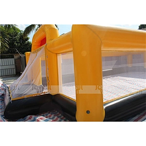 Popular design inflatable soccer soap filed funny game inflatable toy interesting football for sale