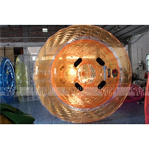 Customized color Orange inflatable roller ball inflatable PVC bumper ball for adult