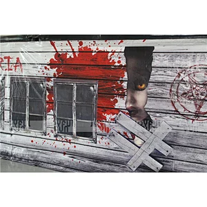 Exciting airtight halloween horror inflatable maze house for sale