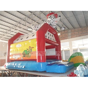 Good quality PVC material spotted dog jumping bouncy toy inflatables bounce house business for sale