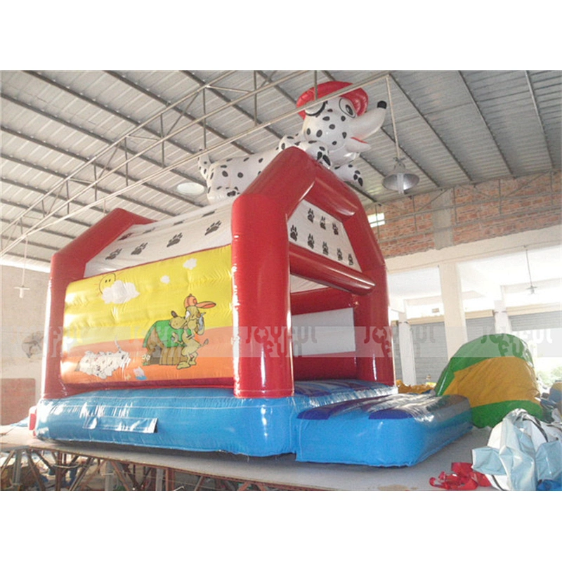 Good quality PVC material spotted dog jumping bouncy toy inflatables bounce house business for sale