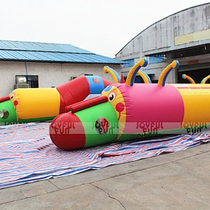 Customized giant inflatable tunnel caterpillar design for sale