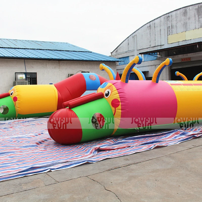 Customized giant inflatable tunnel caterpillar design for sale