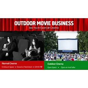 2021 Hot sale high quality commercial cheap outdoor inflatable projector screen
