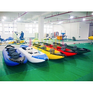 Joyful Fun factory customize single seat fishing inflatable pedal kayak