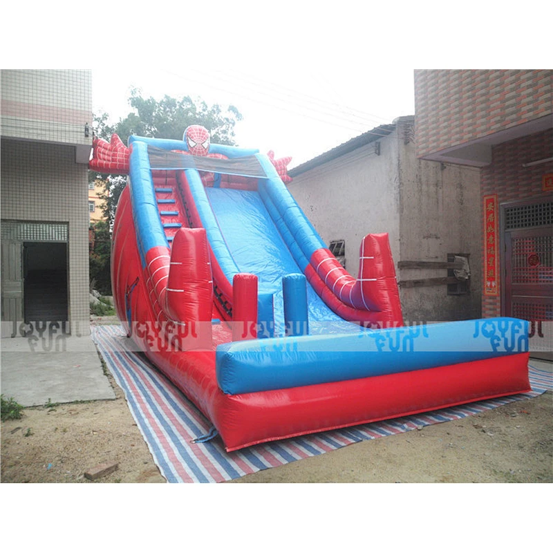 Commercial used inflatable slide 8 m long customized color adult factory price slip slides