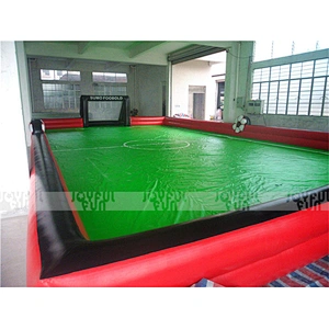 China factory big inflatable football filed interesting game inflatable soccer sport filed for sale