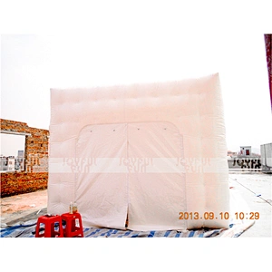 Custom White Color Inflatable Cube Camping Tent for Sales, Inflatable Wedding Tent for Rental