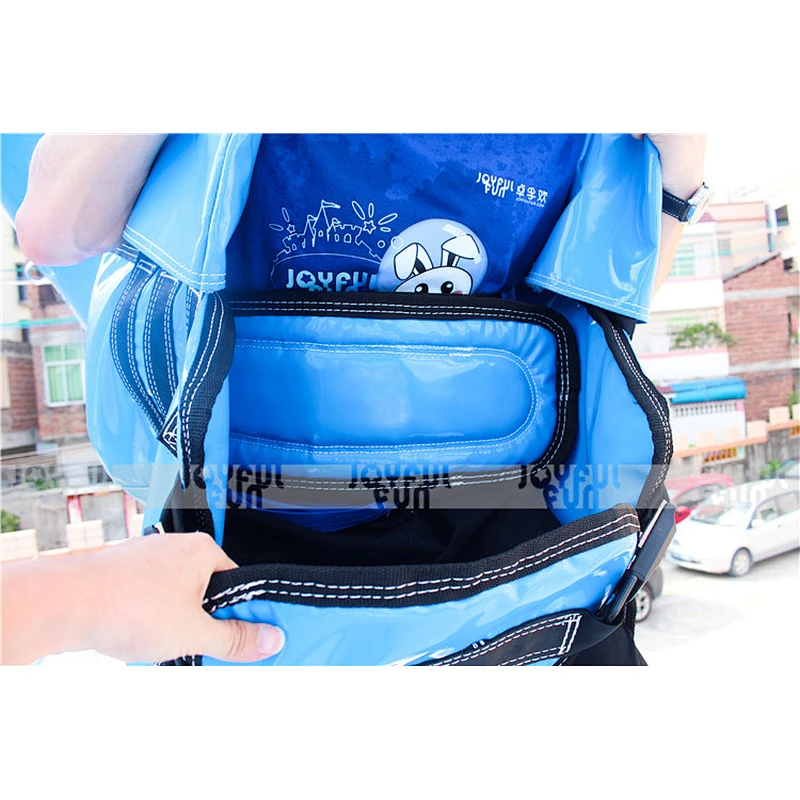 2021 Joyful Fun New Open Water Park Game Airtight Water Inflatable Zip Line in water