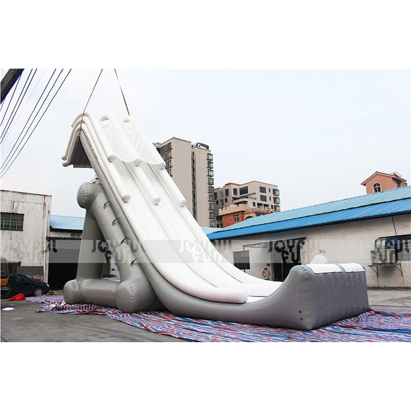 Funny inflatable yacht boat slide for sale big inflatable yacht slide for yacht water play equipment