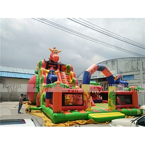 Giant Popular new design inflatable playground funny game inflatable outdoor and indoor playground entertainment park for sale