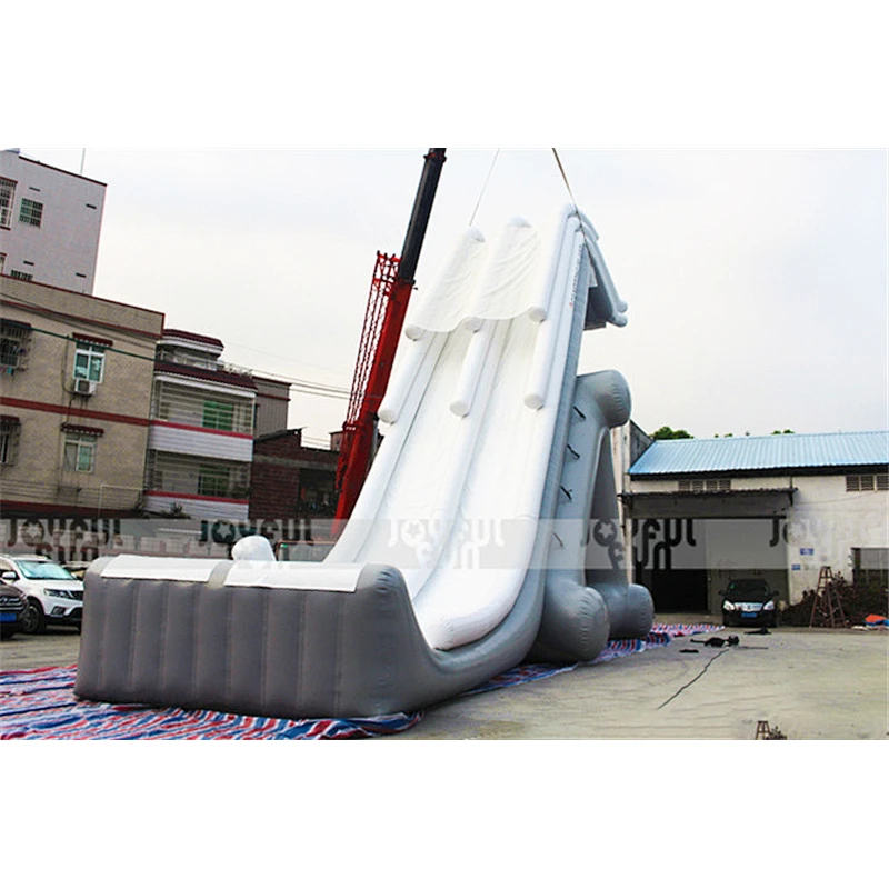 Funny inflatable yacht boat slide for sale big inflatable yacht slide for yacht water play equipment