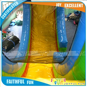 Long and high inflatable slide storm exciting entertain slide game 14 m high kids sewing pvc outdoor slide