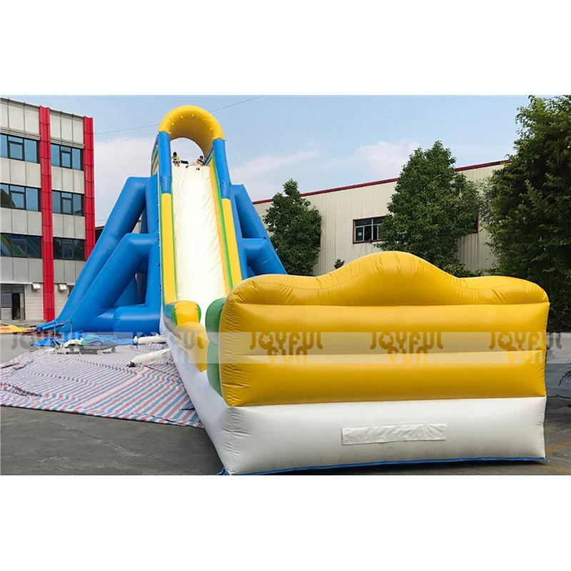 Unique big long way inflatable hippo water slide for adult