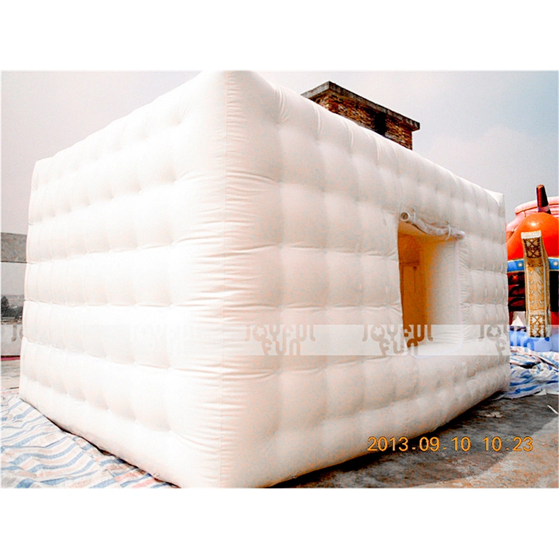 Custom White Color Inflatable Cube Camping Tent for Sales, Inflatable Wedding Tent for Rental