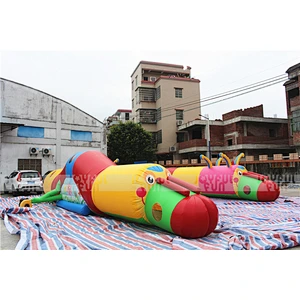 Customized giant inflatable tunnel caterpillar design for sale