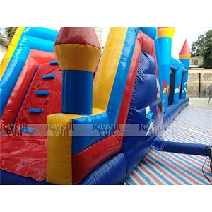 Whole sale Dry inflatable obstacle course inflatable climbing game bouncy slide amusement park toys