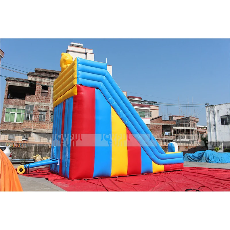 First quality factory price inflatable clown giant dry slide inflatable jumping bouncer slide inflatable funny game for sale