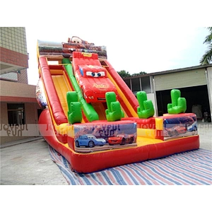 Indoor Playground Equipment 2017 Excellent Car Inflatable Slide Children Slide for Sales