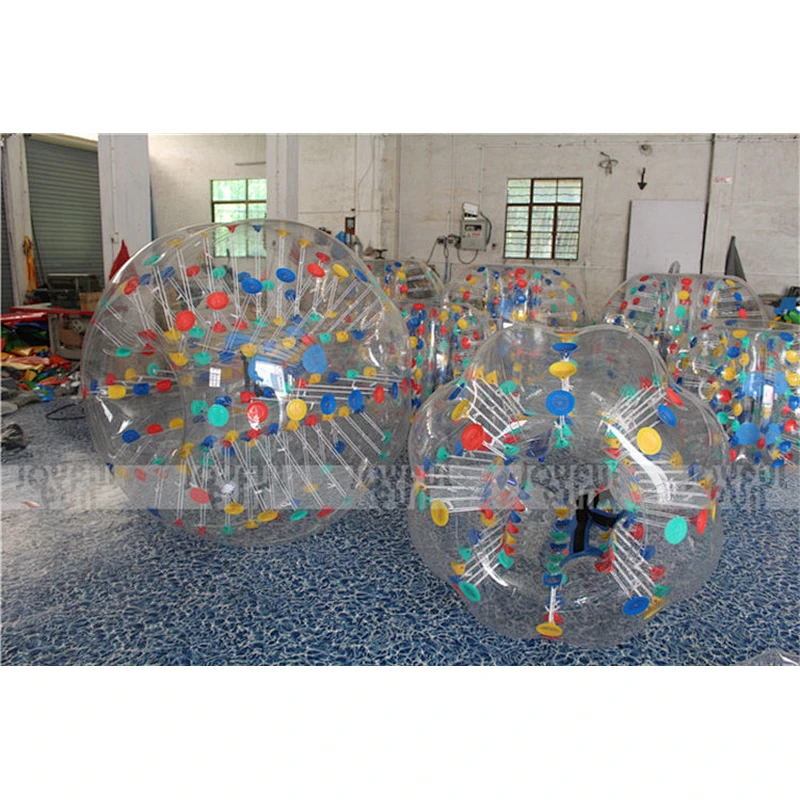 Cheap price inflatable bumper ball color button human bumper ball funny soccer sport game for sale