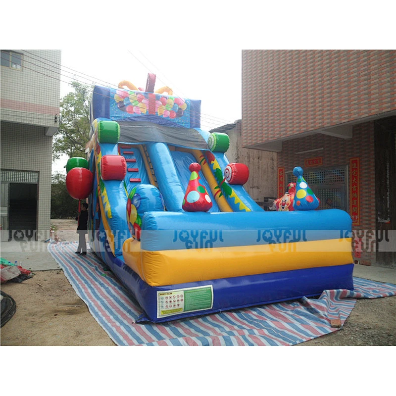 Christmas theme giant inflatable slide for sale, used inflatable baby bouncer for toys
