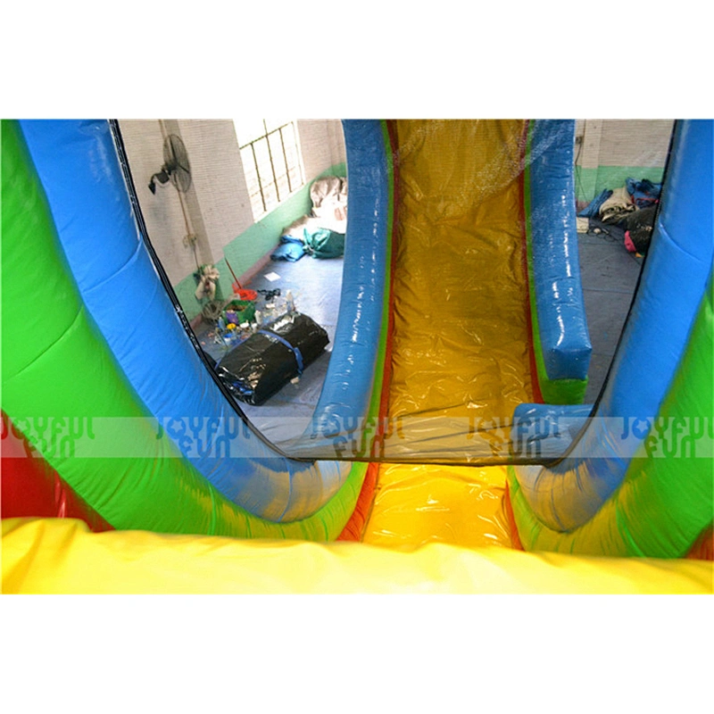 Long and high inflatable slide storm exciting entertain slide game 14 m high kids sewing pvc outdoor slide