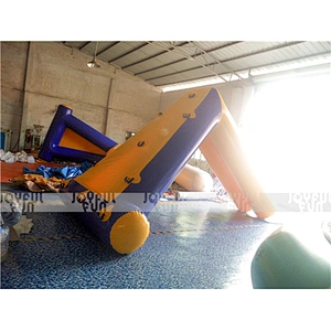 Custom summer water games inflatable floating tube slides